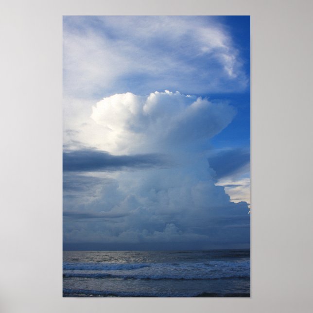 Towering Coastal Cloud Poster (Front)