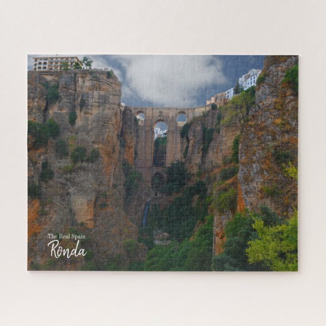 Towering from Above- Ronda, Spain Jigsaw Puzzle (Horizontal)