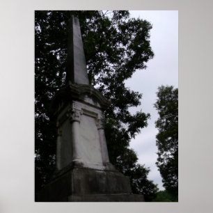 Towering Headstone Poster