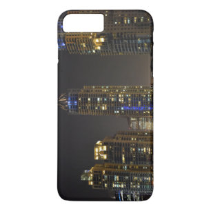 Towers in Dubai Marina at night Case-Mate iPhone Case