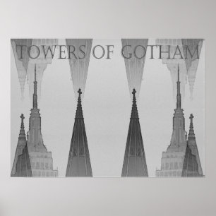 "Towers of Gotham" NYC 2006 Poster