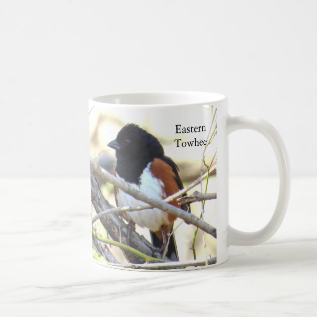 Towhee Coffee Mug by BirdingCollectibles (Right)