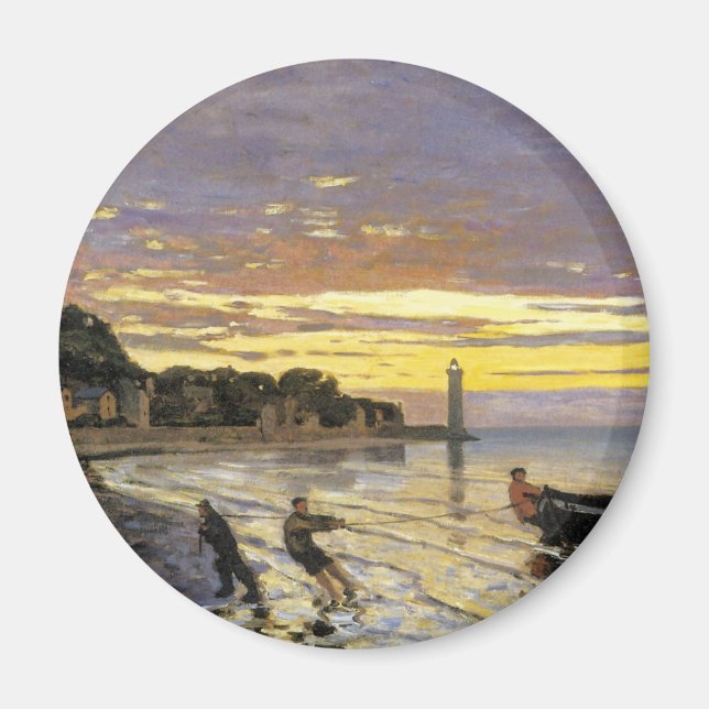 Towing a Boat, Honfleur Magnet (Front)