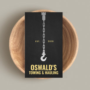 Towing and Hauling Service Business Card