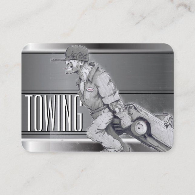 Towing  Business Card (Front)