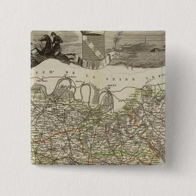 Town and Cities 15 Cm Square Badge (Front)