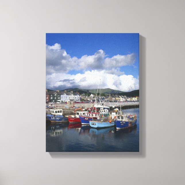 Town and Harbour, Dingle, County Kerry, Canvas Print (Front)