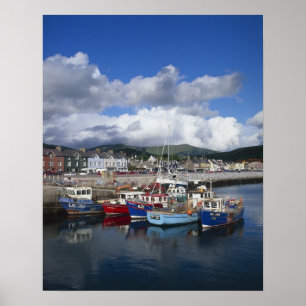 Town and Harbour, Dingle, County Kerry, Poster