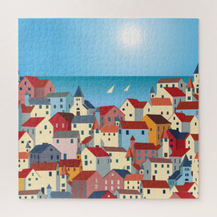 Town by the Sea Jigsaw Puzzle