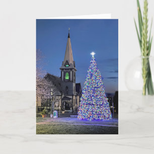 Town Christmas tree Plymouth Massachusetts 2024 Thank You Card