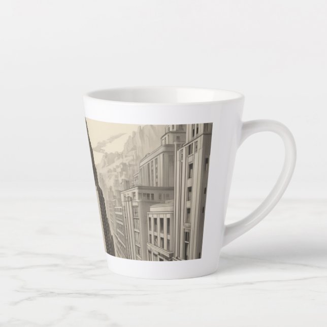town city latte cup (Right)