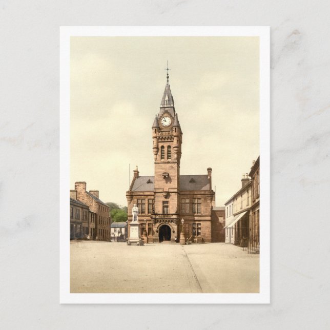 Town Hall, Annan, Dumfries and Galloway, Scotland Postcard (Front)