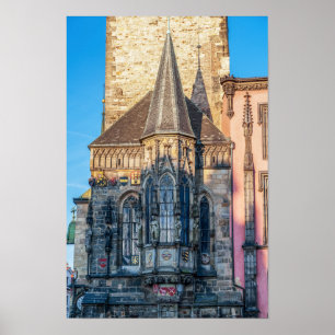 Town hall chapel in the Old Town Square - Prague Poster