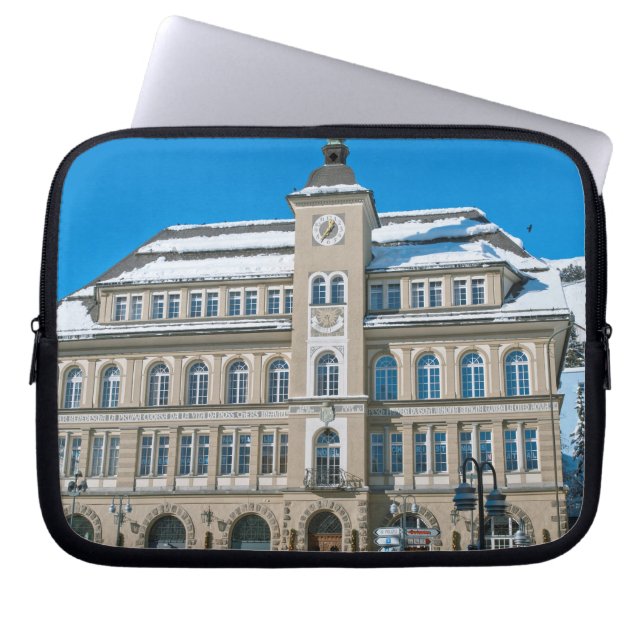 Town Hall in St Moritz Laptop Sleeve (Front)