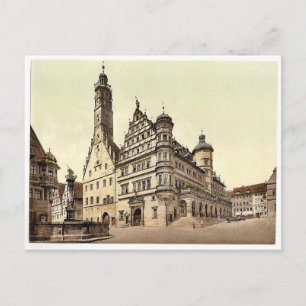 Town Hall, Rothenburg (i.e. ob der Tauber), Bavari Postcard