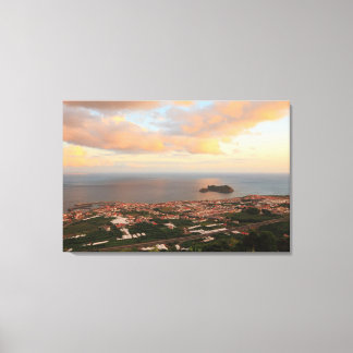 Town in the Azores Canvas Print