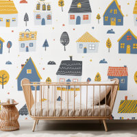 town kids, houses baby room, nursery