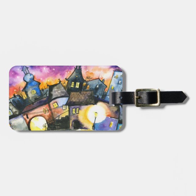 Town Luggage Tag (Front Horizontal)