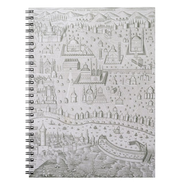 Town map of Constantinople, Turkey, c.1650 (engrav Spiral Notebook (Front)