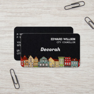 Town Mayor Counsellor Business Card