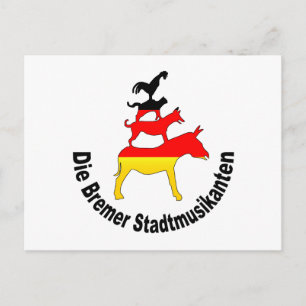 Town Musicians of Bremen Postcard