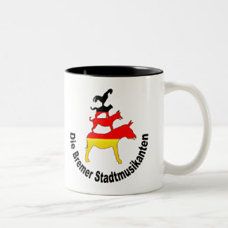 Town Musicians of Bremen Two-Tone Coffee Mug