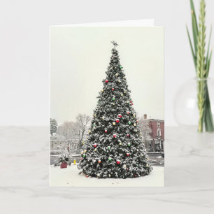 Town of Plymouth MA Christmas tree Card