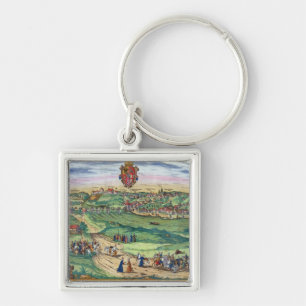 Town Plan of Grodno, from 'Civitates Orbis Terraru Key Ring