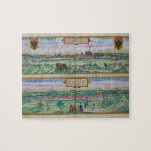 Town Plan of Vienna and Buda, from 'Civitates Orbi Jigsaw Puzzle
