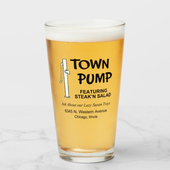 Town Pump Restaurant, Chicago, Illinois Glass (Front Filled)