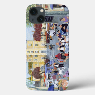 Town Square in Burgundy iPhone 13 Case