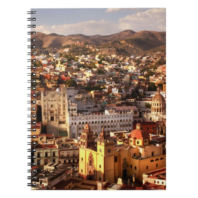 Town View From Above Spiral Notebook (Front)