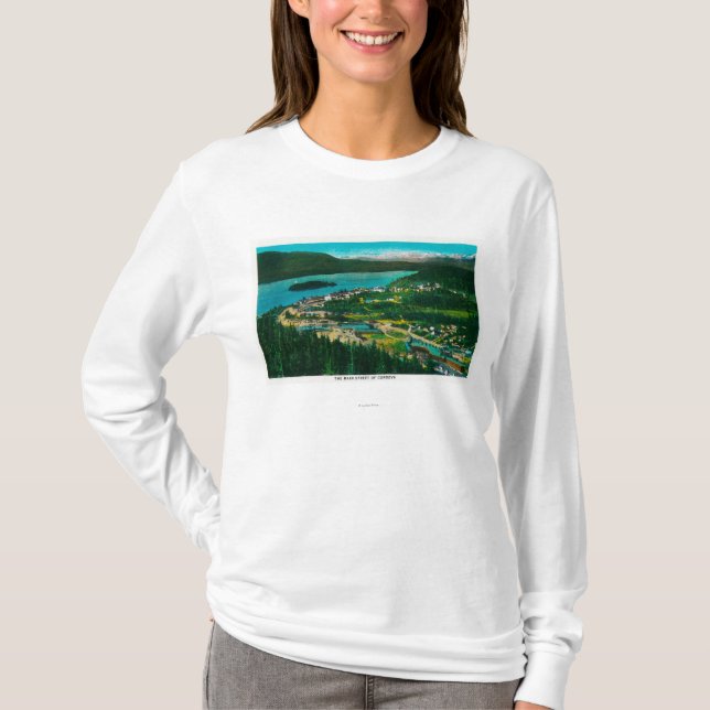 Town View of Cordova, AlaskaCordova, AK T-Shirt (Front)