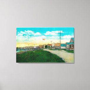Town View of Fairbanks, AlaskaFairbanks, AK Canvas Print