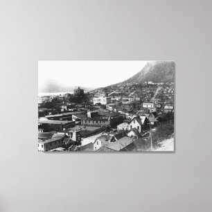 Town View of Juneau, Alaska Photograph 3 Canvas Print