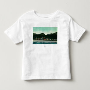 Town View of Ketchikan, Alaska from Steamer Toddler T-Shirt