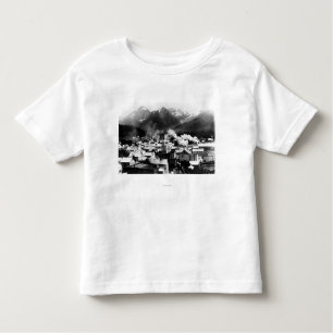 Town View of Sitka, Alaska with Pyramid Toddler T-Shirt