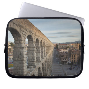 Town view over Plaza Azoguejo & El Acueducto Laptop Sleeve
