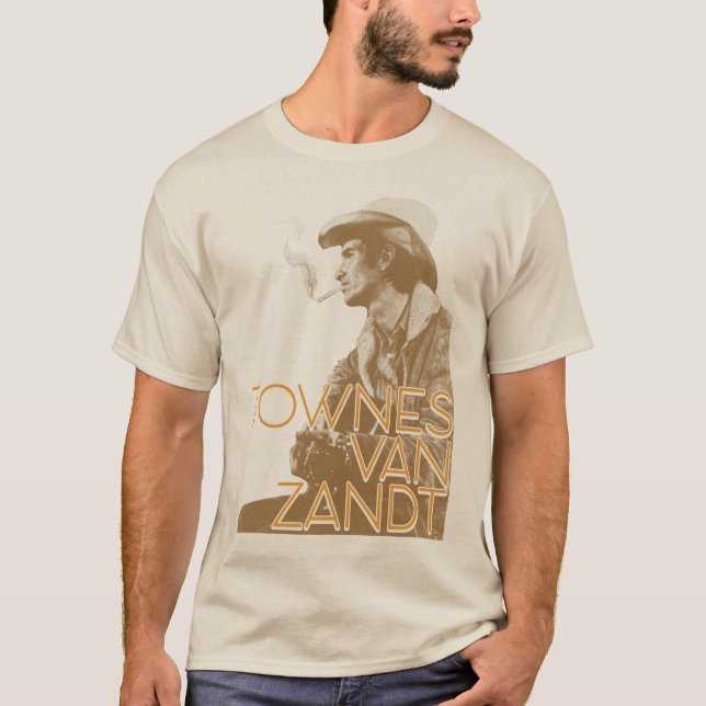 Townes Van Zandt - Live is to Fly Retro Country T-Shirt (Front)