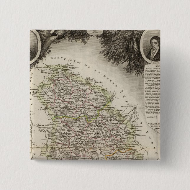 Towns 15 Cm Square Badge (Front)