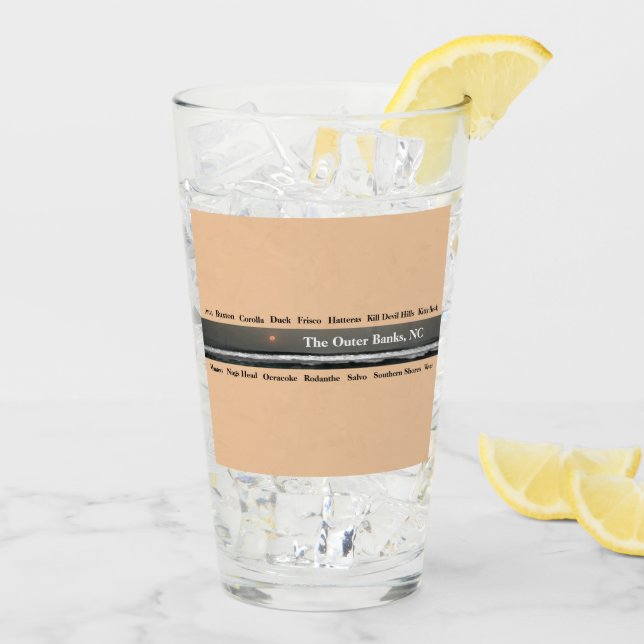 Towns of the Outer Banks Glass (Back Ice)