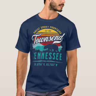 Townsend Tennessee Retro Great Smoky Mountains Bea T-Shirt