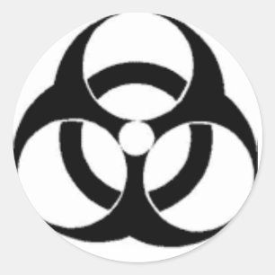 toxic classic round sticker