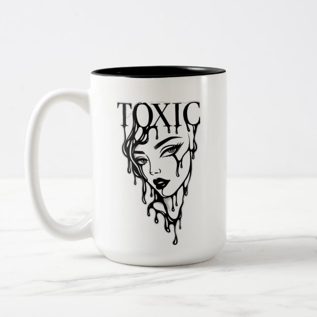 Toxic Dripping Girl Coffee Mug (Left)