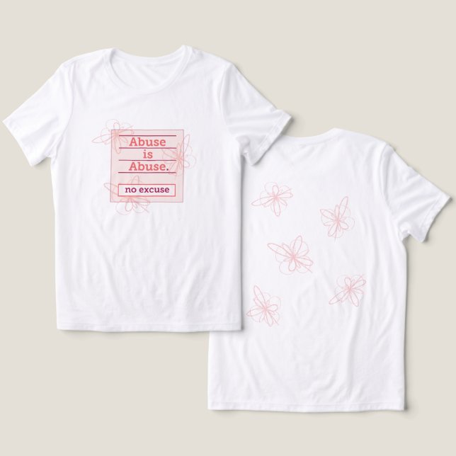 Toxic Emotional Abuse Healing Empowerment Support Tri-Blend Shirt (Design Front & Back)