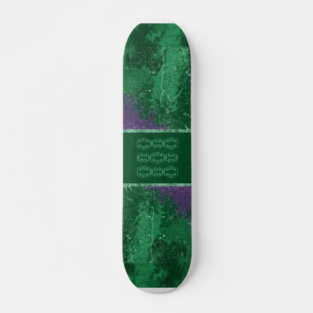 Toxic Green Avatar Grunge Skateboard Deck (Front)