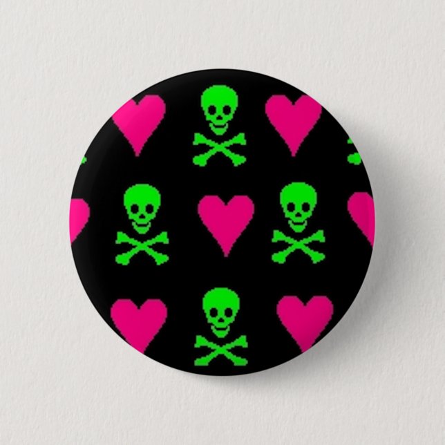 Toxic Love 6 Cm Round Badge (Front)