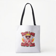 Toxic Love – Cupid Lies Dark Aesthetic Tote Bag