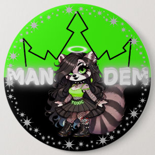 Toxic - Mandem Collection -SVBK- SILVERBCKK TTV 6 Cm Round Badge