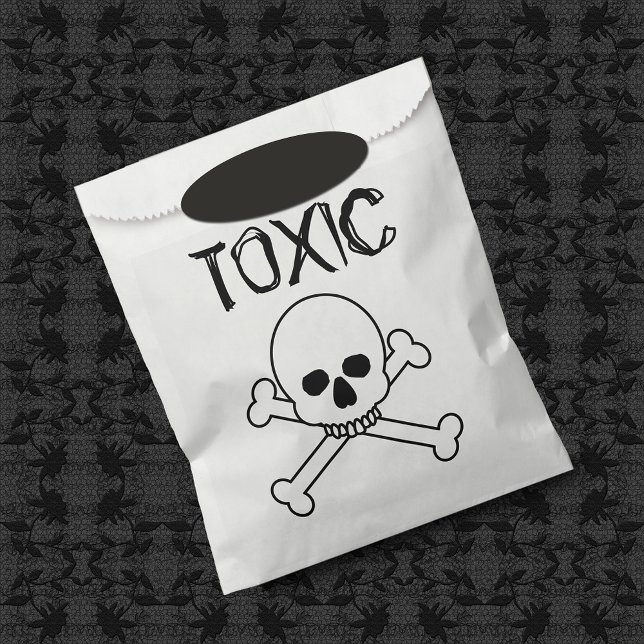 Toxic Skull And Crossbones Design Favour Bags (Creator Uploaded)